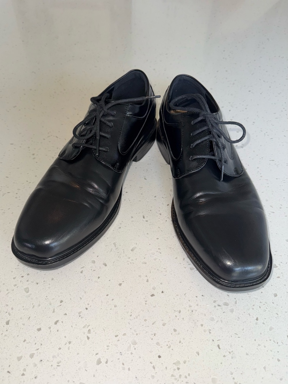 croft & barrow Black Leather Men’s Lace-Up Derby Shoes